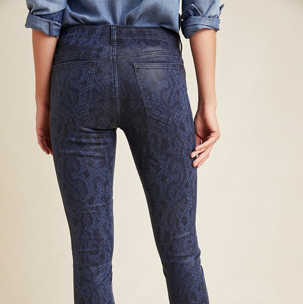 NWT JOE'S JEANS THE CHARLIE SNAKESKIN DENIM